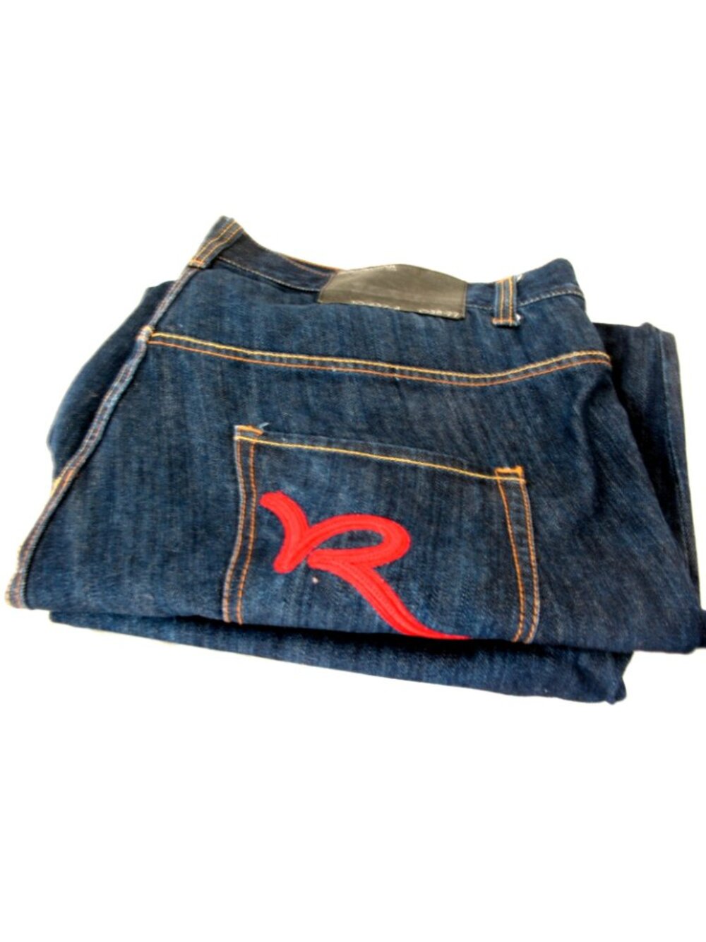 Vintage Rocawear Jeans Mens 44x34 Blue Wide Leg Baggy Streetwear Denim Y2K 90S - Picture 7 of 7